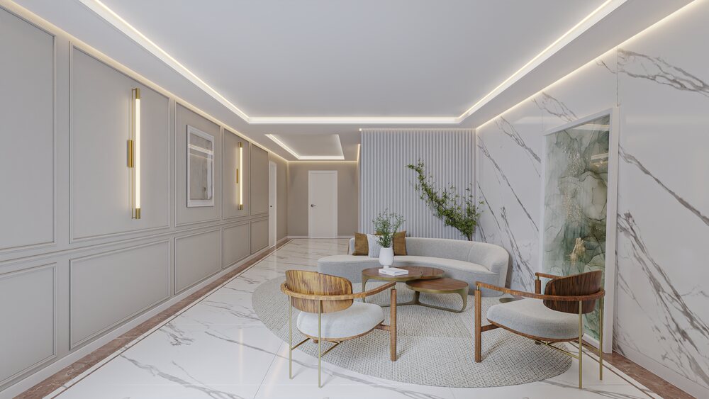 Hall social do Olympus Residence